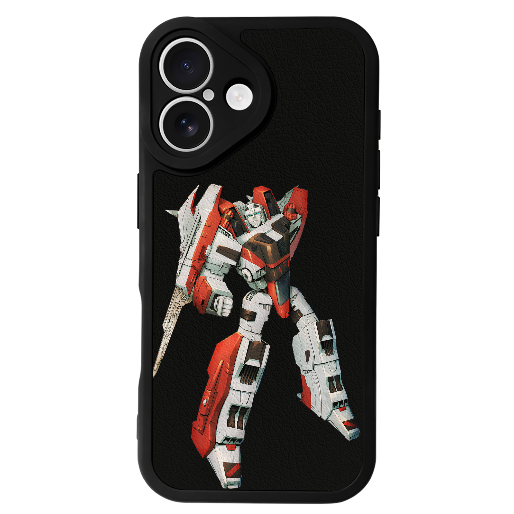 （画像用） Transformers トランスフォーマー 【iPhone 16シリーズ対応】シリコンスマホケース（レザー調） 材質：シリコン